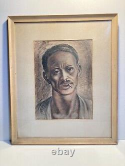 James Baare Turnbull Wpa Painting Black African American Antique MID Century