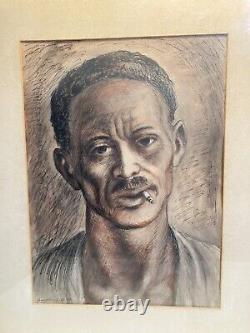 James Baare Turnbull Wpa Painting Black African American Antique MID Century