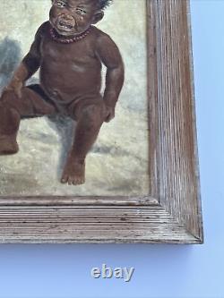 Kent Cottrell Painting Black Americana Baby African American Listed Antique 1940