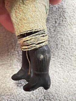 Kestner 4 antique black mignonette jointed bisque doll glass eyes Ethnic Garb