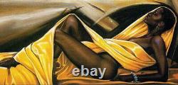 Kevin A. Williams Wak BASKING IN THE GLOW 20 x 39 African American Print