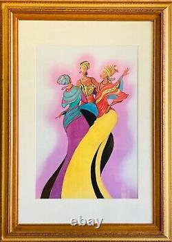 Large Limited Print Sisters in Dance by Albert Fennell African-American Artist