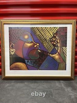 Limited Edition Larry Poncho Brown African American Art Lithograph 97/900
