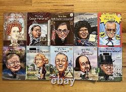 Lot of 66 Who Was Is Where Is What Was WhoHQ Books Music History Sports Space