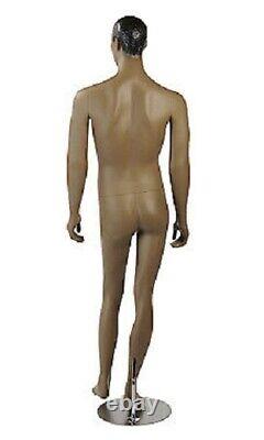 Mannequin Male African-American Complexion Fiberglass 6' 1 Chest 37 Ethnic 38