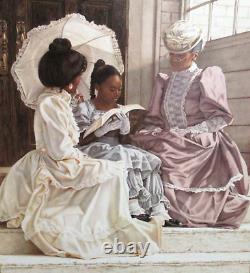 Melinda Byers African American Three Genarations Giclee On Canvas Painting