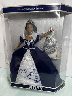 Millennium Edition BARBIE 2000 Edition African American NRFB Blue Eyes