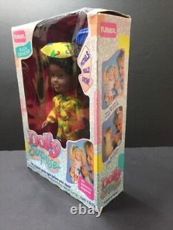 NIB Vintage Playskool Dolly Surprise Rain Dancer African American Ethnic Doll