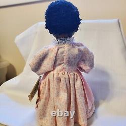 One of a Kind African American Doll by Artist Cynthia Dehoff with Doll Stand