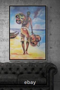 Original African Heritage Painting Calm Waters