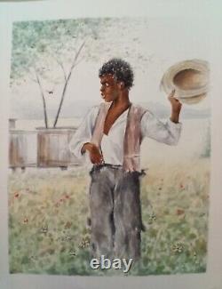 Original Signed African American with bee! Classic Americana. 11x15. FREE SHIP