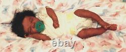 Partial silicone Felicity reborn baby biracial black baby girl 19 doll Realborn