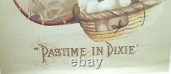 Pastime In Dixie African American Girl Color Print