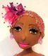 Pink Beaded Out-fit African American Handmade Ooak Cloth Doll. No. 377 Rahema
