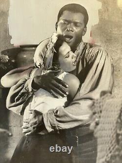 Poitier and Dandridge African American Press Photo 1956 #historyinpieces