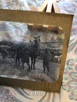 RARE Antique 1800s penn state african-American social history slide two boys