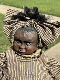 RARE Arnett's Country Store Sally Ann African American Primitive Doll VTG