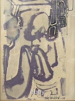 RARE Vintage African American Modern AFRO FUTURISM Lithograph, McIntosh 1974