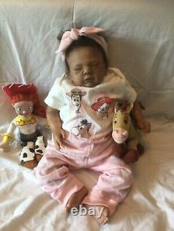 Reborn Baby Doll Ethnic Biracial By Tamie Yarie 4.2 lbs 17