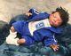 Reborn Preemie Baby Sleeping Boy Doll African American Ethnic Ready To Ship