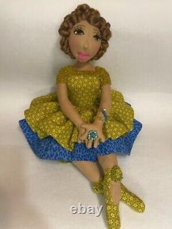 Red Head Nevaeh African? American handmade ooak cloth doll