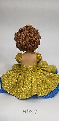 Red Head Nevaeh African? American handmade ooak cloth doll