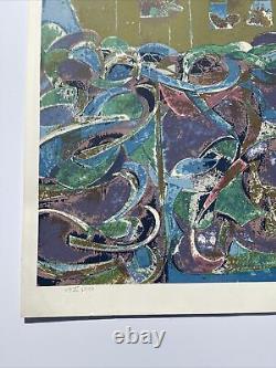 Romare Bearden Screenprint Large 40 Noahs Ark African American Black Artist