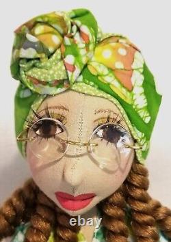 $SALE$ 12'' African-American-Black-Dolls no. 373 Kelly-#Doll #unique-#handmade