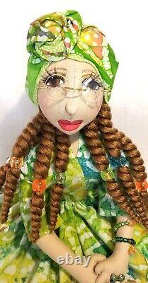 $SALE$ 12'' African-American-Black-Dolls no. 373 Kelly-#Doll #unique-#handmade