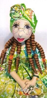 $SALE$ 12'' African-American-Black-Dolls no. 373 Kelly-#Doll #unique-#handmade