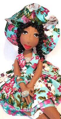 SALE? 2023? Floral? Print 12''? #African #American #Dolls Angelica