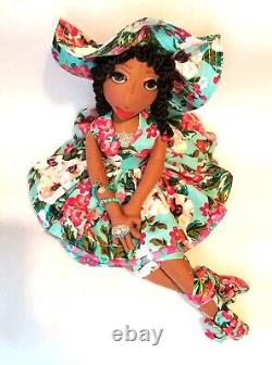 SALE? 2023? Floral? Print 12''? #African #American #Dolls Angelica