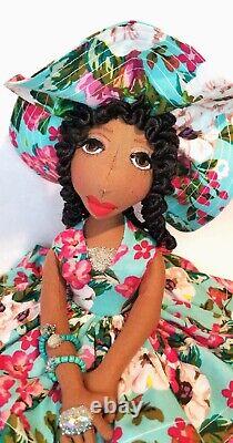 SALE? 2023? Floral? Print 12''? #African #American #Dolls Angelica