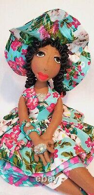 SALE? 2023? Floral? Print 12''? #African #American #Dolls Angelica