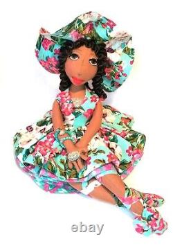 SALE? 2023? Floral? Print 12''? #African #American #Dolls Angelica