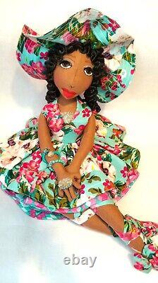 SALE? 2023? Floral? Print 12''? #African #American #Dolls Angelica