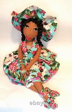 SALE? 2023? Floral? Print 12''? #African #American #Dolls Angelica