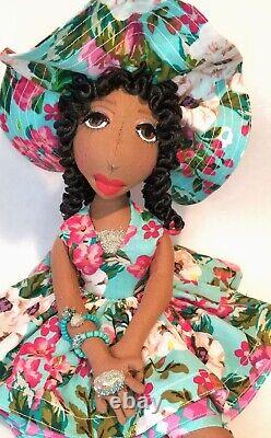 SALE? 2023? Floral? Print 12''? #African #American #Dolls Angelica