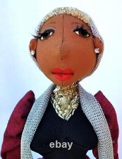 $SALE$? Avangard? Lupita#336? African-American Art 16''-19'' -#Doll-#handmade