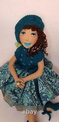 Sale? Light-complexion #African-American-black #handmade #ooak-cloth-doll