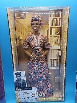 Set of 3 Barbie Inspiring Women Series Rosa Parks Maya Angelou KatherineJohnson