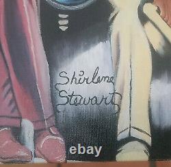 Shirlene Stewart Sunday's Best 1970s African-American Folk Art Lithograph Canvas