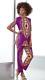 Size 26w Plus Violet Purple Multi Ethnic African American Pride Zahara Pant Set