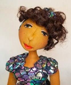 #Sparkle? #Blackdoll handmade ooak cloth doll