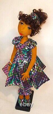 #Sparkle? #Blackdoll handmade ooak cloth doll