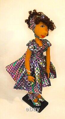 #Sparkle? #Blackdoll handmade ooak cloth doll