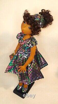 #Sparkle? #Blackdoll handmade ooak cloth doll