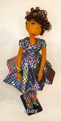 #Sparkle? #Blackdoll handmade ooak cloth doll