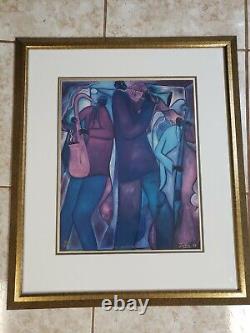 The Entertainers Marvin Posey African American Art Framed 31x27. 270/450