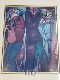 The Entertainers Marvin Posey African American Art Framed 31x27. 270/450